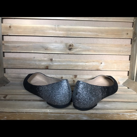 BCBGeneration Black Sparkly Flats - Picture 3 of 6